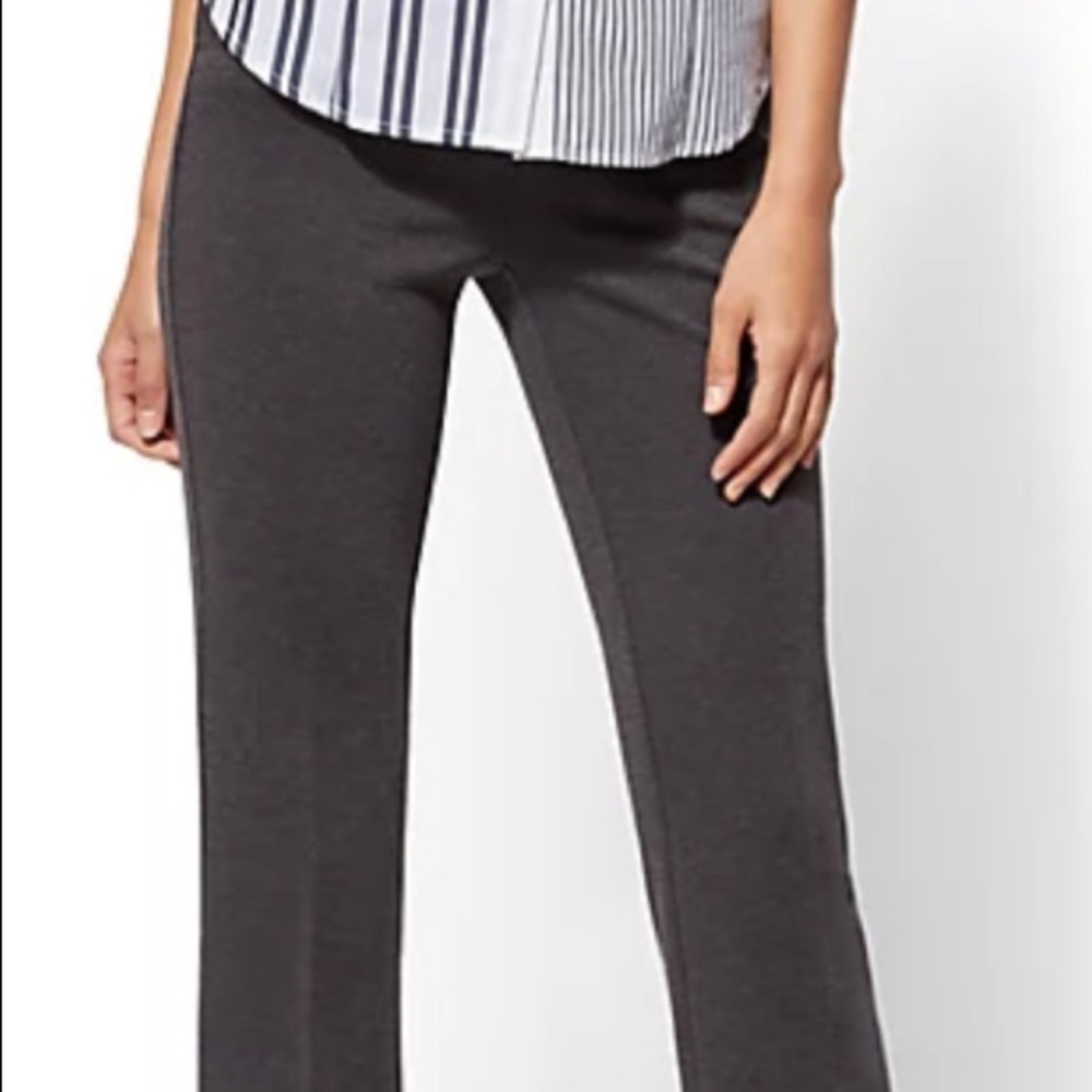 New York and Company Gray PONTE bootcut pants size medium